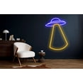 thumbnail image 4 of Glowneon UFO Spaceman Neon Sign, Kids Room Decor, UFO Lover Gifts, 4 of 4