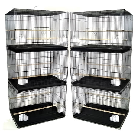 Lot of Six Breeding Breeder Bird Flight Cages For Finches Parakeets Lovebirds Aviaries Canaries Budgies Parakeets