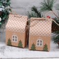 thumbnail image 3 of 25 Pcs Christmas Candy Boxes - Creative Pattern Kraft Paper Gift Candy Boxes For Christmas Party, 3 of 7