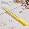 thumbnail image 4 of 2 Types Ring Sizing Measuring Tool Plastic Ring Mandrel American Size Ring Sizing Mandrel for Accurate Measurements Yellow Ring Stick Mandrel, 4 of 6