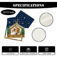 thumbnail image 6 of Christmas Table Runner Holy Nativity Tablecover Religious Scene Decor Christmas New Year Xmas Decor Nativity Decorations for Home Party, 6 of 6