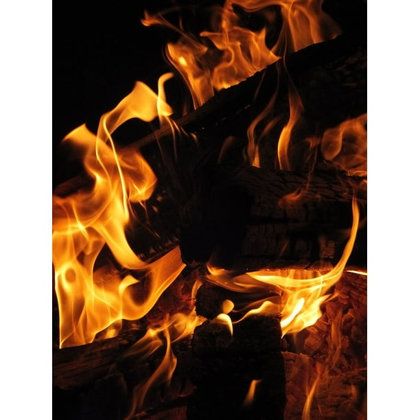 Laminated Poster Fire Midsummer Campfire Flame Burn Blaze Poster Print 24 X 36 Walmart Com Walmart Com