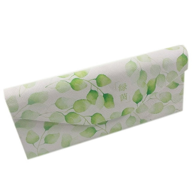 Foldable Eyeglass Case Hard Shell Sunglasses case Sunglasses case Case Holder Women Magnet Closure Simple Leaf Pattern Box