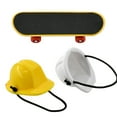 thumbnail image 2 of SUTENGDA Clearance! Bearded Dragon Accessories Small Engineer Hat for Bearded Dragon Lizard Construction Helmet Hats and Mini Scooter for Hamster Lizard Parrot Reptile Small Animals 3Pcs, 2 of 6