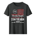 thumbnail image 4 of Mens Fourth of July Shirt Usa 250Th Anniversary Patriotic T-Shirts American Flag Tops Round Neck Short Sleeve Printed Tees, 4 of 5