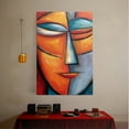 thumbnail image 6 of 1pc Abstract Face - Inspired Colorful Canvas Wall Art, Framed Decor room hanging Wall Picture Decor for Home Gifts, living room, bathroom, bedroom, kitchen wall art decor canvas wall art, 6 of 6