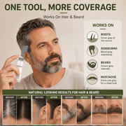 Tgideas 2-in-1 Comb Applicator Hair Dye Cream, Ammonia-Free Root Touch-Up, Natural Plant Extracts,Natural Black,2.8Oz