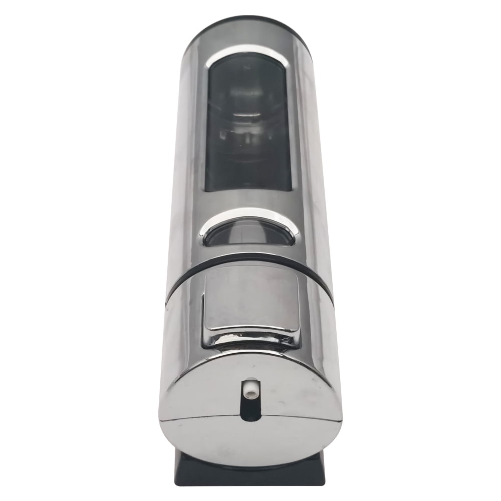 INTSUPERMAI 400ML Soap Dispenser Wall Mount Silver Shampoo Shower Dispenser for Bathroom Hotel