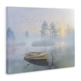 thumbnail image 2 of Stupell Industries Modern Dinghy Boat Foggy Pond Reflection Canvas Art, 20 x 16, by Steve Hunziker, 2 of 7
