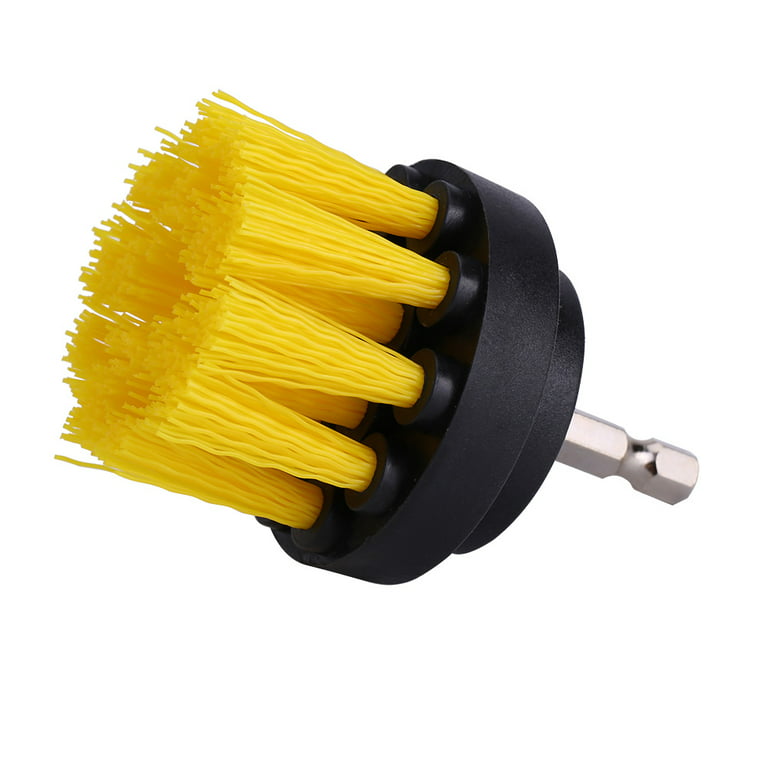 HERCHR Tile Grout Cleaner Bathtub Toilet Brush PP Bristles Drill Attachment Cleaning  Tool, Tile Cleaning Brush, Grout Cleaning Brush 