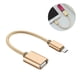 thumbnail image 3 of Cable de extensión de línea de datos OTG a microinterfaz Cable de datos Cable adaptador universal para teléfono móvil Android (dorado), 3 of 6