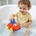 thumbnail image 5 of Cartoon Wind Up Amphibious Vehicle Rotating Land and Water Car for Bathtub and Floor Play Fun Clockwork Action Floating Toy Vehicle with Manual Drive Red, 5 of 6