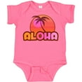 thumbnail image 3 of Inktastic Pink Aloha Palm Girls Baby Bodysuit, 3 of 5