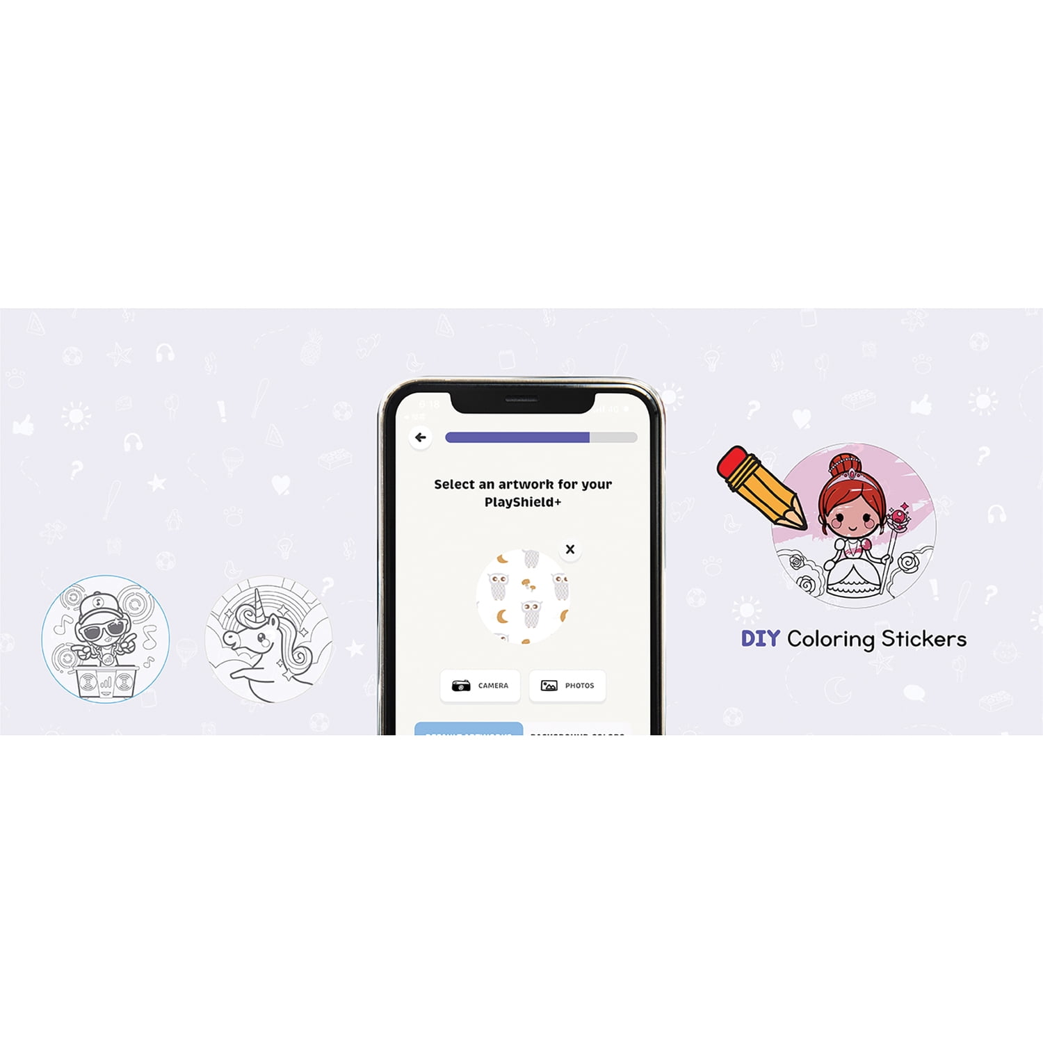 ONANOFF StoryPhones Storytelling Foldable Bluetooth Kids Headphones, Intro Bundle with ZenShield and PlayShield (Gray), ON-STORYPH-GREY
