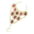 thumbnail image 4 of de Danza Del Vientre Decorada con de Imitación de Cristal - , tal se describe Rosado Yinane Anillo de la pulsera de la danza de vientre, 4 of 7