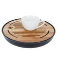 thumbnail image 1 of BANDEJA DE TÉ REDONDA DE BAMBÚ, TAPETA PARA TETERA, BANDEJA PARA SERVIR, Almacenamento de Agua de Deneje, Juego de Té, Suministros para el Hogar para los Amantes de la la, 1 of 7