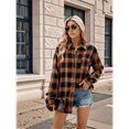 thumbnail image 5 of Women Flannel Shirts Shacket Yellow L, 5 of 8