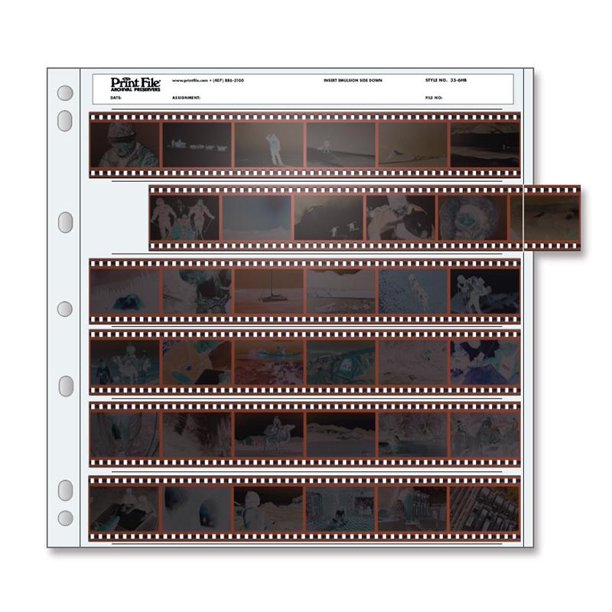 Print File 356HB Archival Storage 35mm Negatives Pack of 100