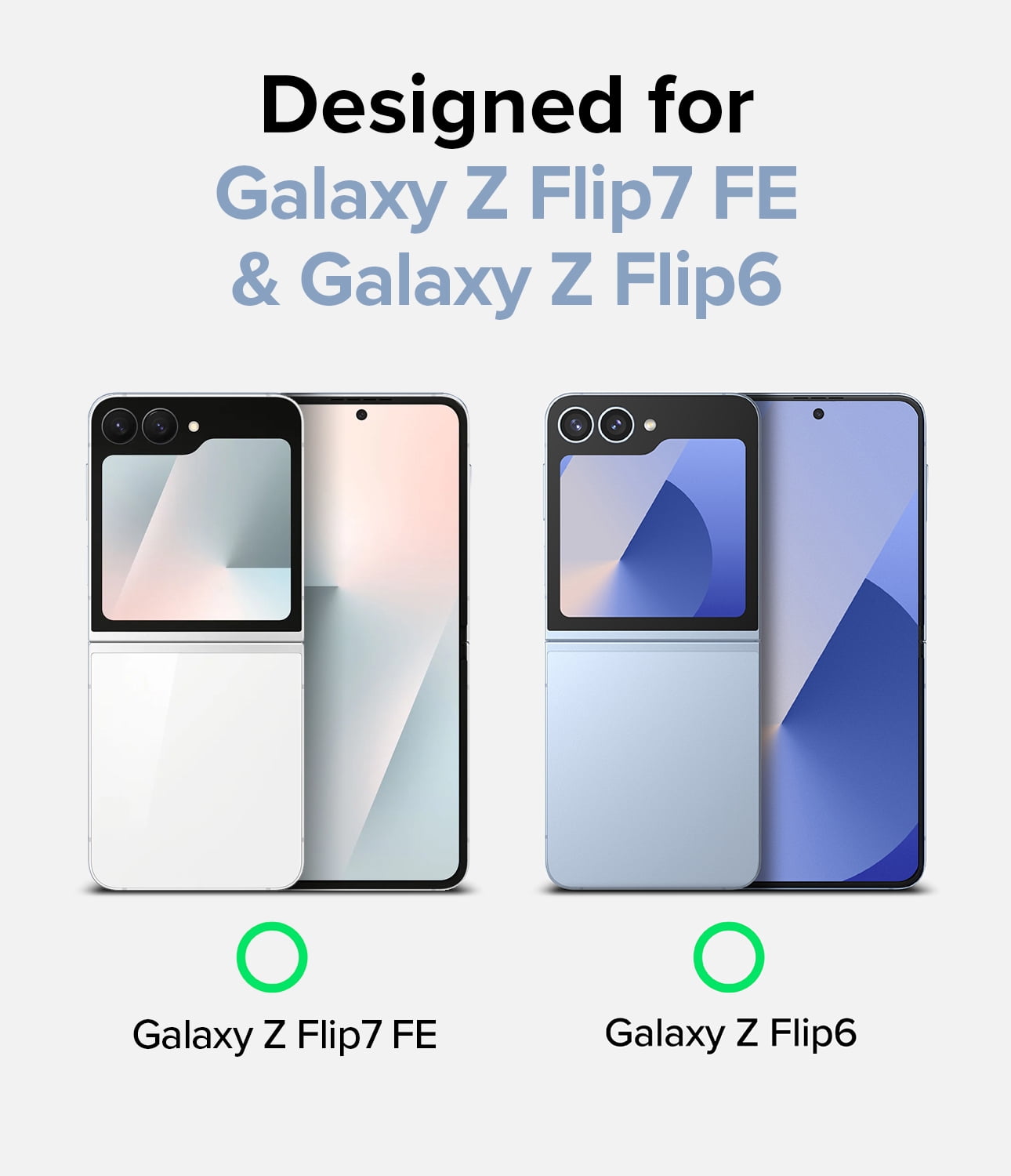 Ringke Galaxy Z Flip 6 / 7 FE [Slim Hinge] Hinge Protection Thin Anti- Yellowing Phone Case - Matte Clear