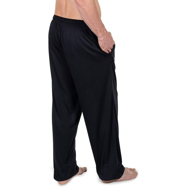 Cool-jams Moisture Wicking Mens Pajama Pant for Travel and Hot Nights  X-Large, Black 