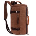 thumbnail image 3 of Coofit Travel Backpack Fashion Retro Unisex Cylinder Canvas Duffel Bag Outdoor Rucksack Shoulder Handbag Backpack, 3 of 10