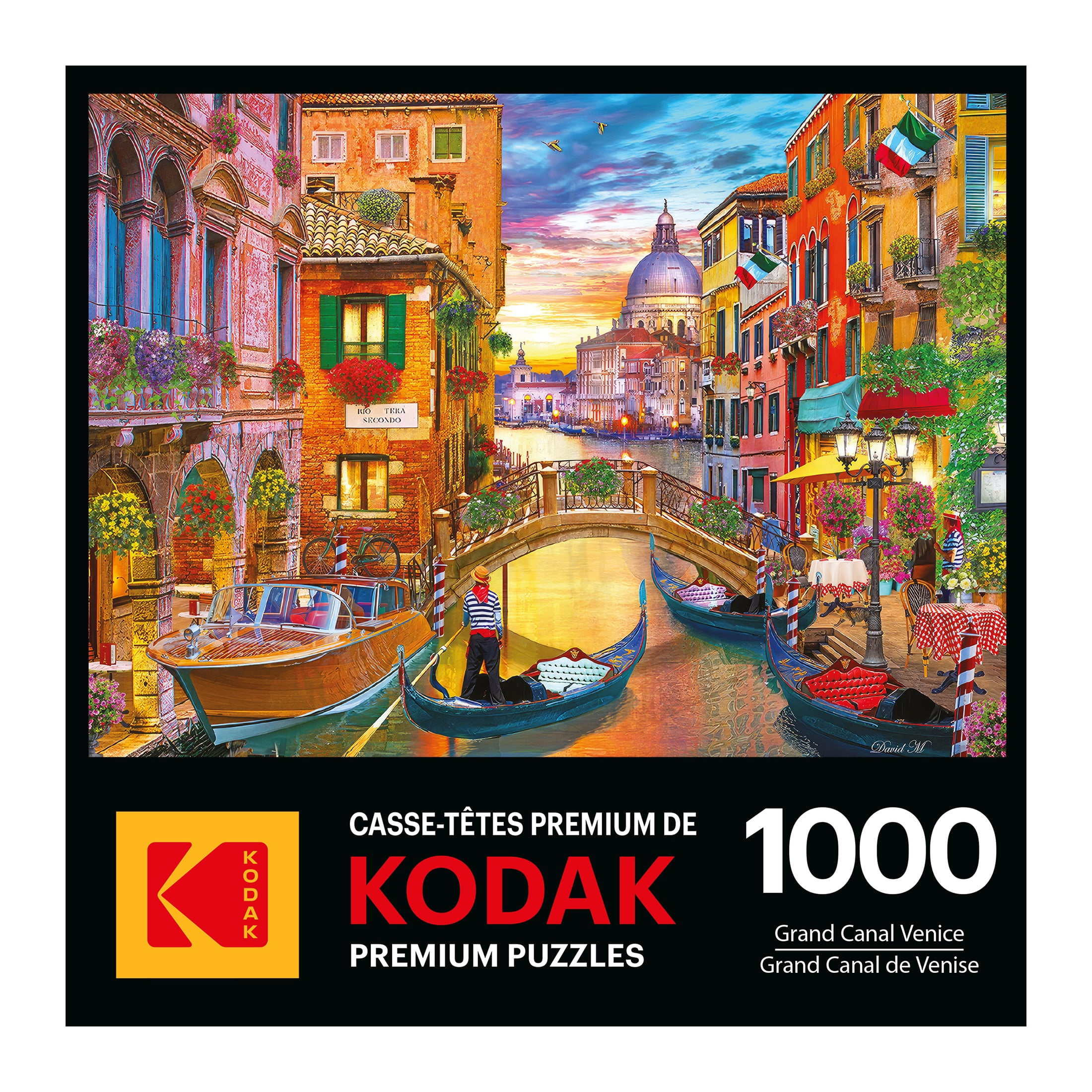 RoseArt Kodak 1000-Piece Grand Canal Venice Adult Interlocking Jigsaw Puzzle