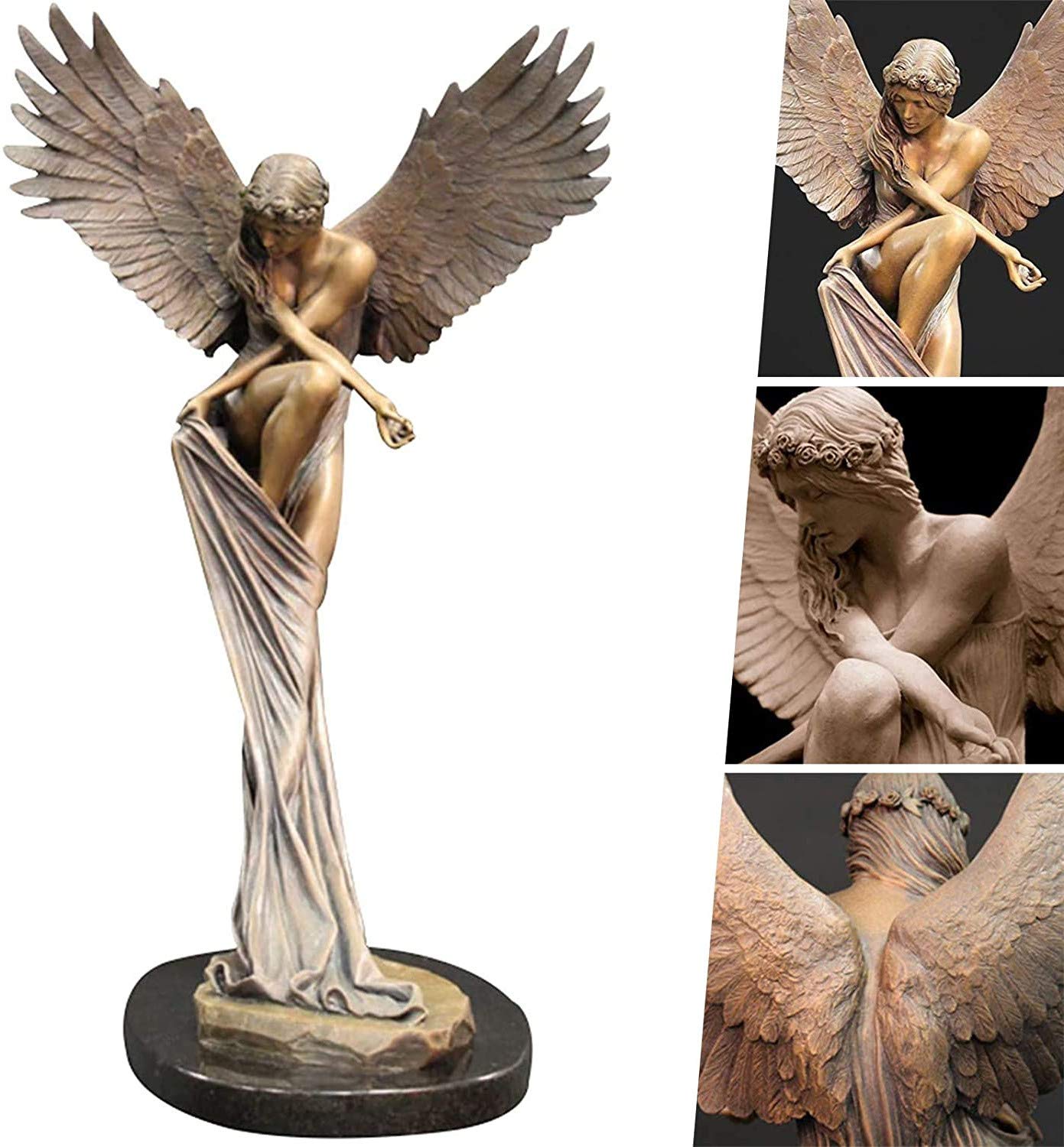 Angel Statues for Home Decor Angel Wings Floating Figurines Home Decor for Living Room Angel Remembrance and Redemption Statue Redemption Angel Creative Sculpture 