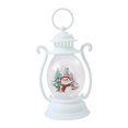 thumbnail image 3 of Mini Christmas Lantern LED Night Light Ornament for Fireplace Desktop Decor White Snowman, 3 of 8