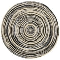 thumbnail image 2 of SAFAVIEH Cape Cod Corrine Braided Area Rug, 5' x 5' Round, Black/Ivory, 2 of 6