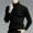 c01Black, variant on Men's Turtleneck Sweater Slim Fit Cotton Knitted Pullover Sweater Fall Winter Casual Lightweight Long Sleeve Top Gold M