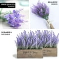 thumbnail image 4 of Efavormart 4 Bushes 14" Lavender Tall Faux Stems Artificial Flower Bouquet for Wedding Decoration, Hotels, Party Tables, Coffee Tables, Ceremonies, Best Decoration for Home, Hotel, and Park, 4 of 6