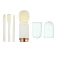 thumbnail image 1 of 1 juego de brochas de maquillaje, brocha para colorete corrector de contorno de base de mezcla de viaje, 13,5x2,7 cm, blanco, 1 of 7