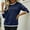 Blue, variant on SDNall Long Sweaters for Women, Pullover Sweaters for Women, Knitted Sweaters for Women, Womens Casual Fashion Color Contrast Knitted Pullover Long Sleeve Round-Neck Sweater, Womens Long Sleeve