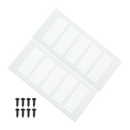 Uxcell 9 x 4 Inch Door Air Vent Cover, 2 Pcs Heavy Duty Grille Ventilation