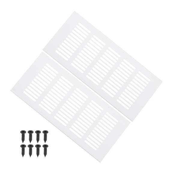 Uxcell 9 x 4 Inch Door Air Vent Cover, 2 Pcs Heavy Duty Grille Ventilation