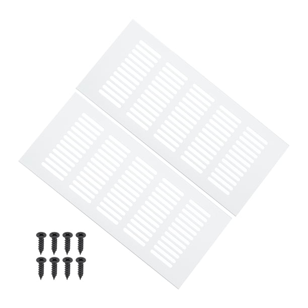 Cubierta de Ventilación de Aire de Puerta Uxcell de 9 x 4 Pulgadas, 2 Pcs Rejilla de Ventilación de Alta Resistencia