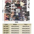 thumbnail image 3 of Big Music Time Music Rush Throw Blanket Soft Flannel Fleece Blanket Warm Cozy Printed Sofa Blankets 50"x40", 3 of 6