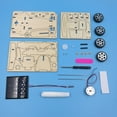 thumbnail image 3 of Kit de ciencia de para niños, Kit de ensamblaje de modelo de proyecto escolar educativo de aprendizaje de coche Solar, juguete de física, 3 of 9