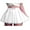 White, variant on Women Girls Y2k Lace Patchwork Mini Pleated Skirt Harajuku Gothic A-line Lace Up Ruffle Short Skirts