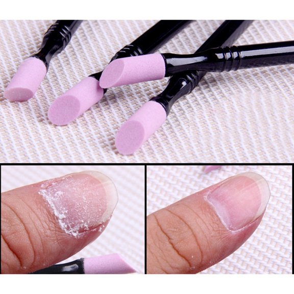 jiaroswwei 1Pc Double-end Grinding Pen DIY Dead Skin Cuticle Remover Nail Art Tool