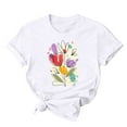 thumbnail image 3 of DDAPJ pyju 2025 Mother's Day Short Sleeve T-shirts for Women Grandma Mom Cute Graphic Tees Mama Gift Tops White XXXL, 3 of 8