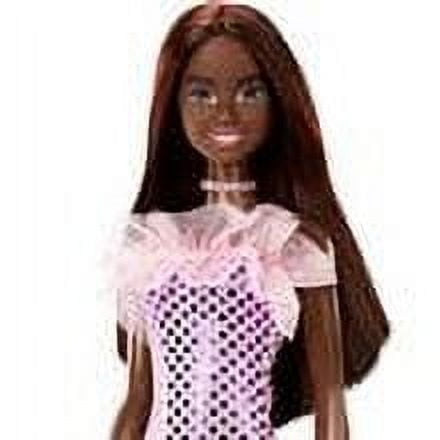 Barbie Glitter Barbie Dolls African American Fashion Pink Dress