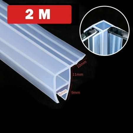 

2M 6-12mm Replacement Seal Strip Screen Door Bathroom Shower Water Rubber