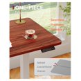 Standing Desk 60x24 Height Adjustable with 1 Inch Thick Piece Desktop ...