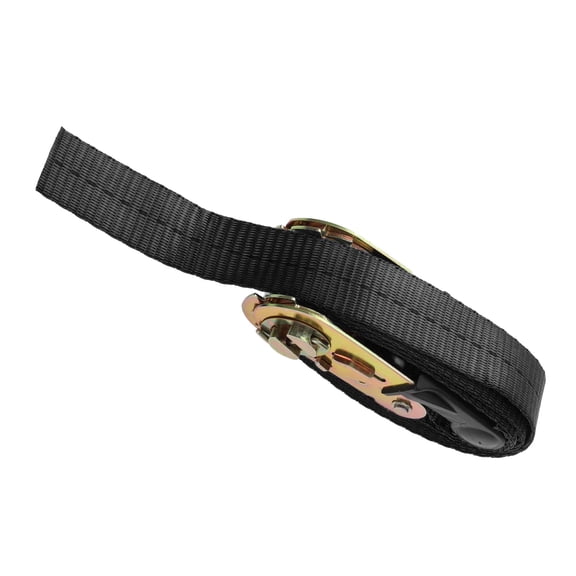 Unique Bargains Ratchet Tie Down Straps Adjustable 800kg 200cm/78.74" 1 Pcs Black