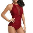 thumbnail image 2 of Tempt Me One Piece Swimsuit High Neck Plunge Monokini - SM, 2 of 5