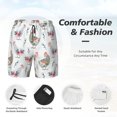 thumbnail image 5 of Lsque Mens Swim Trunks Funny Chicken Pattern - Bathing Suit Compression Liner - Beach Swim Shorts Swimwear - (S-3XL) - Stretch Quick Dry -, 5 of 9