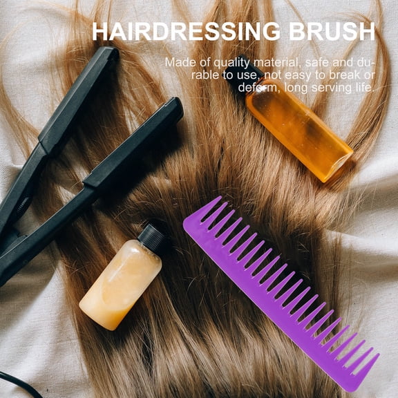 MERRYHAPY 5pcs Wide Teeth Hair Styling Comb Abs Lightweight Detangling Tool