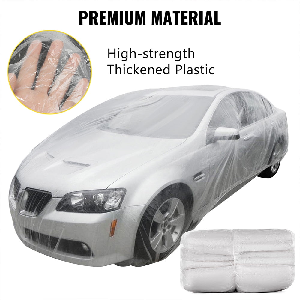 Bestauto Clear Plastic Car Cover 10pcs Disposable Kuwait