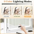 thumbnail image 3 of Vanity Desk Set with Mirror and Lights, LEGAHOME White Makeup Vanity Set with Charging Station, Lighted Dressing Table for Girls Ladies, 3 Color Modes & Hidden Storage Space, White, 3 of 11